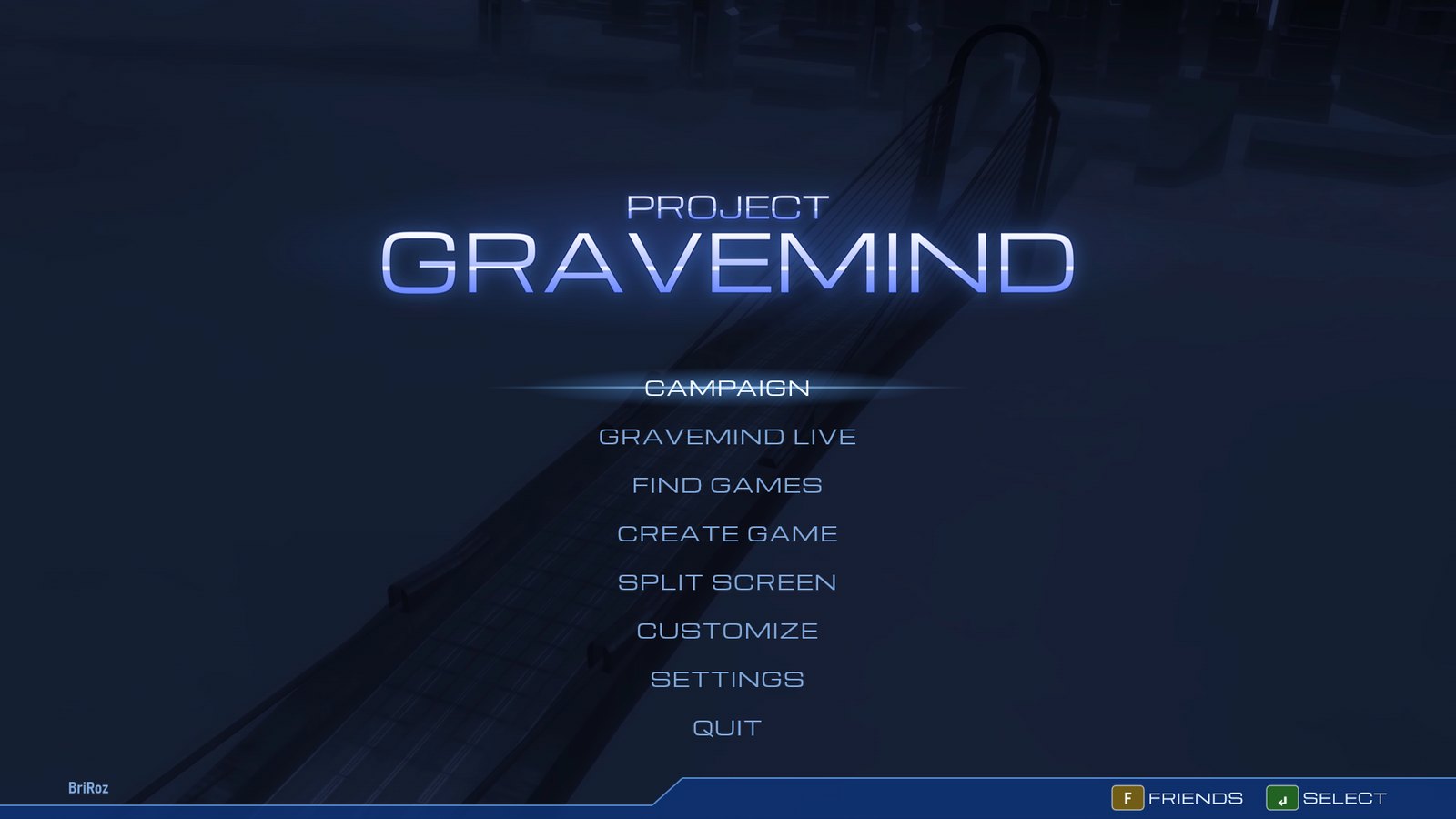 Main menu